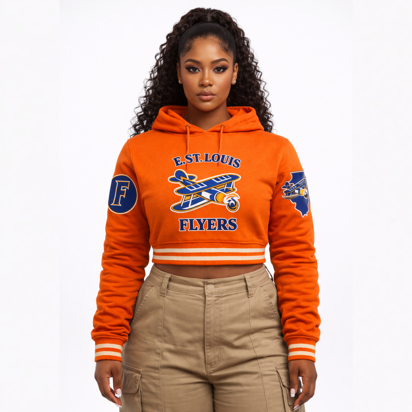 Flying Above Storms – Women’s Cropped Hoodie | One Drop Only (Pre-Order Closes Jan 16)