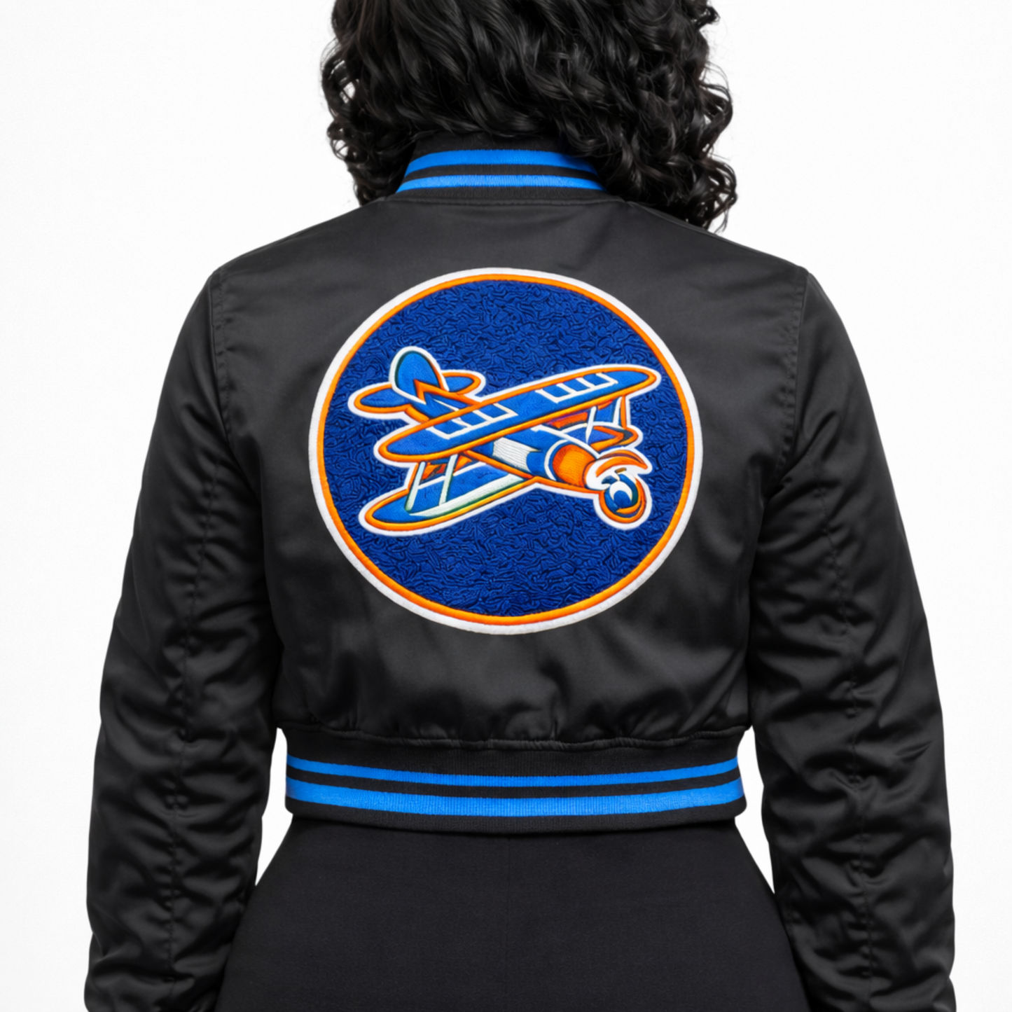 The Commander – Women’s Cropped Satin Bomber | One Drop Only (Pre-Order Closes Jan 16)