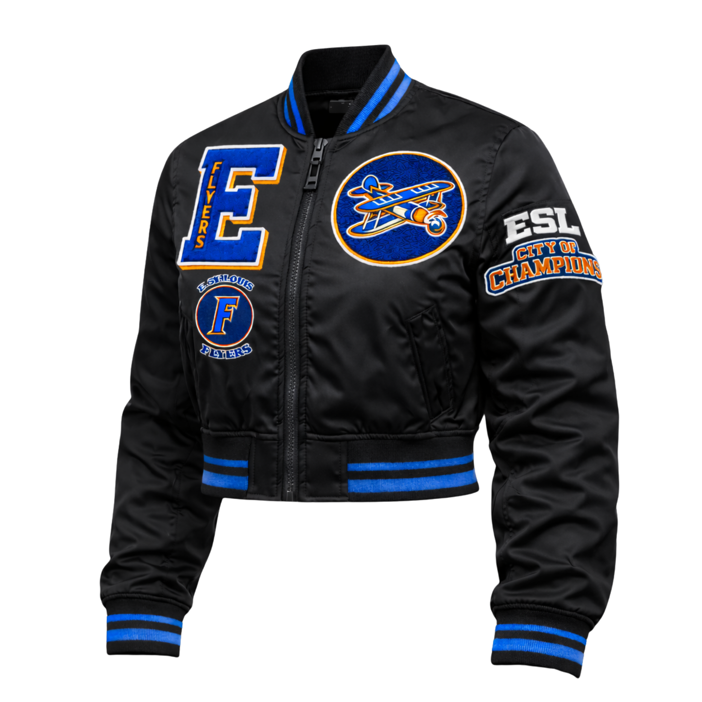 The Commander – Women’s Cropped Satin Bomber | One Drop Only (Pre-Order Closes Jan 16)